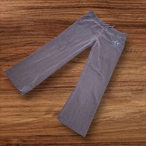 Vertigo Paris Vintage Brown Distressed Patched Low Rise Sweatpants